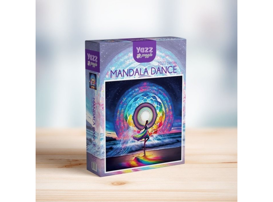 YAZZ Štvorcové puzzle Tanečná mandala 1023 dielikov