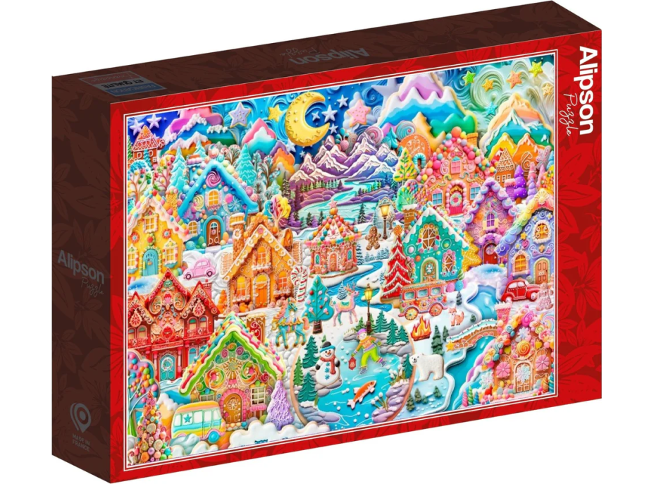 ALIPSON Puzzle Farebná noc v Cookietowne 1500 dielikov