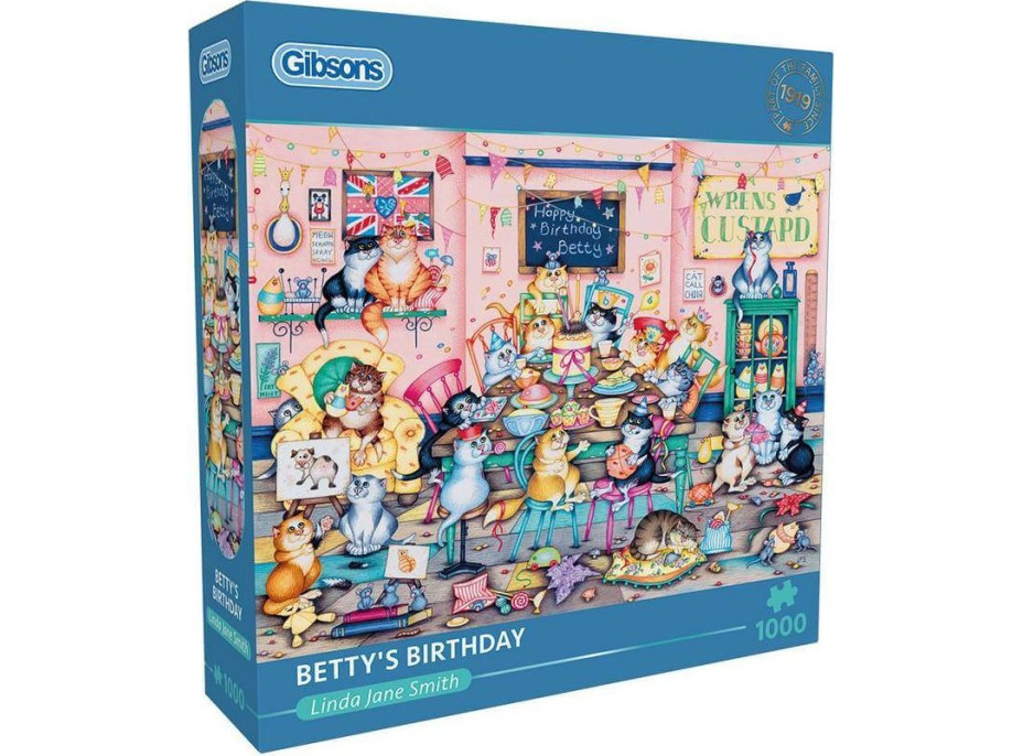 GIBSONS Puzzle Betty má narodeniny 1000 dielikov