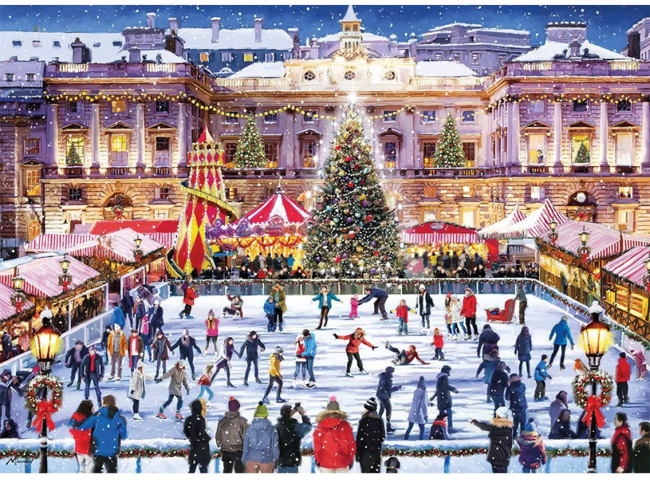 GIBSONS Puzzle Korčuľovanie pri Somerset House 1000 dielikov