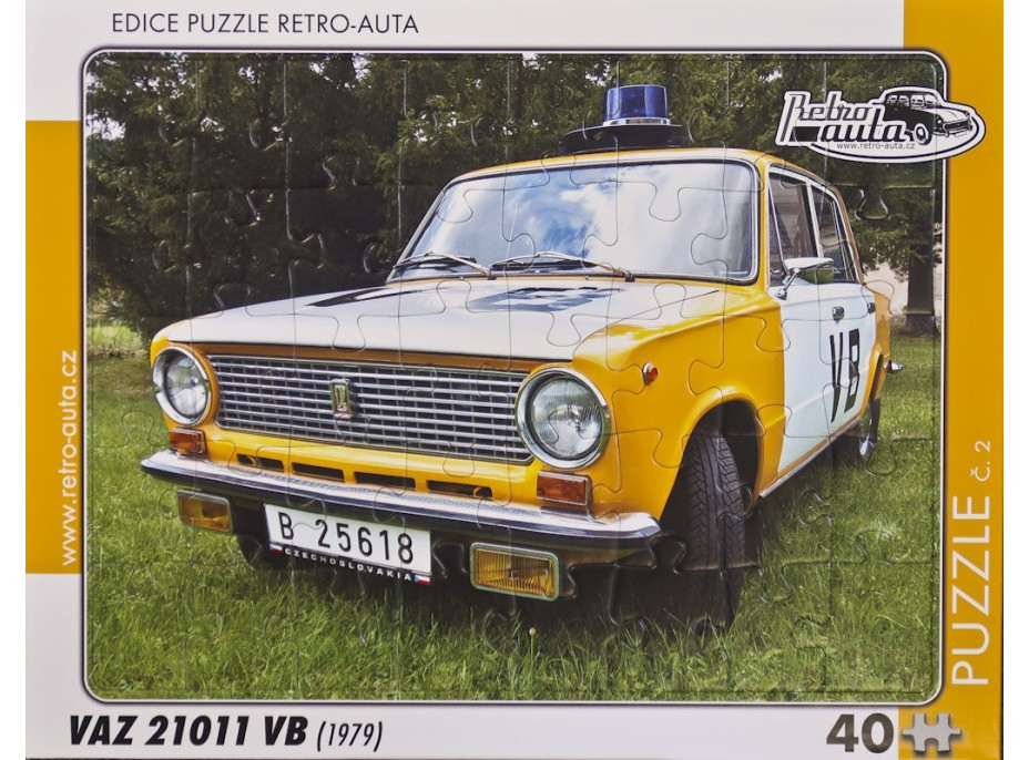 RETRO-AUTA Puzzle č.02 VAZ 21011 VB (1979) 40 dielikov