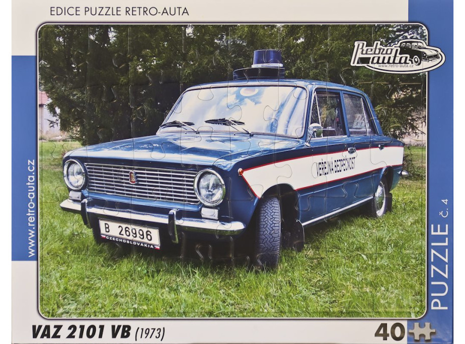 RETRO-AUTA Puzzle č.04 VAZ 2101 VB (1973) 40 dielikov