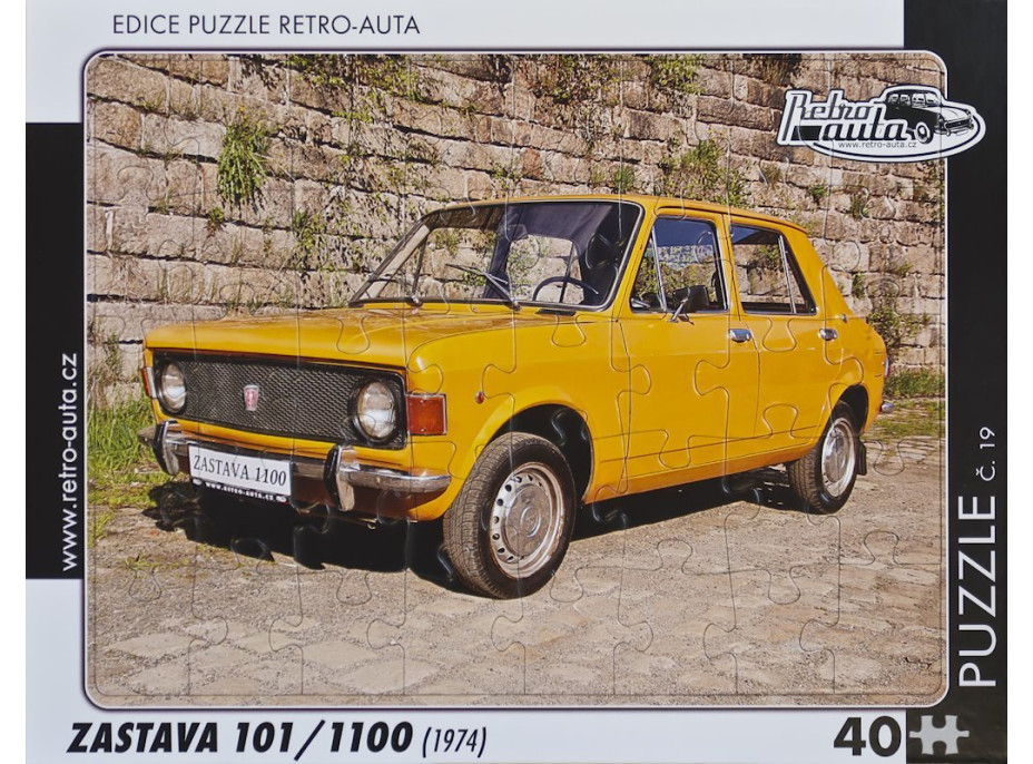 RETRO-AUTA Puzzle č.19 Zastava 101,1100 (1974) 40 dielikov