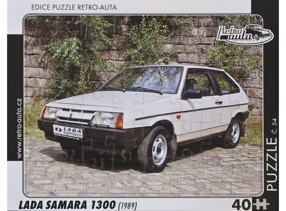 RETRO-AUTA Puzzle č.54 Lada Samara 1300 (1989) 40 dielikov