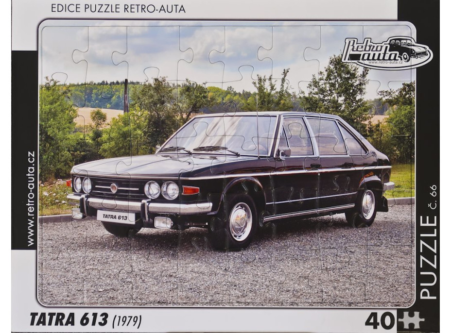 RETRO-AUTA Puzzle č.66 Tatra 613 (1979) 40 dielikov