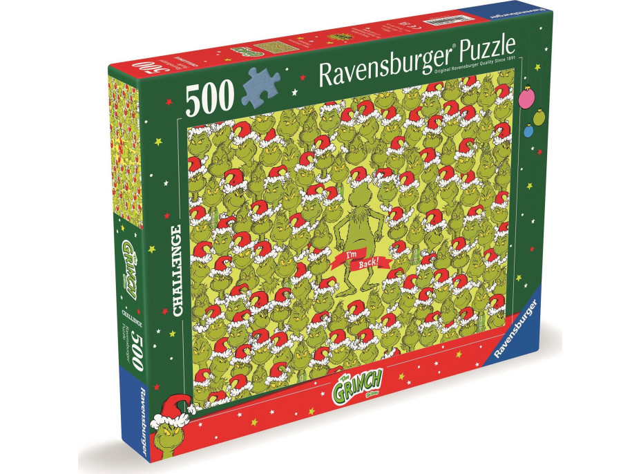 RAVENSBURGER Puzzle Challenge: Grinch 500 dielikov