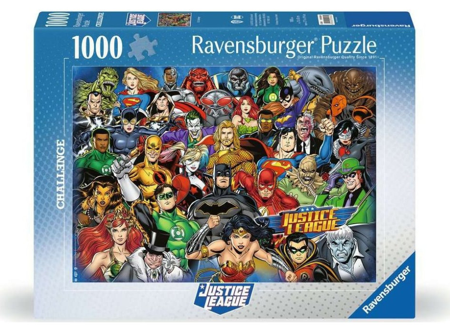 RAVENSBURGER Puzzle Challenge: Liga Spravodlivosti 1000 dielikov