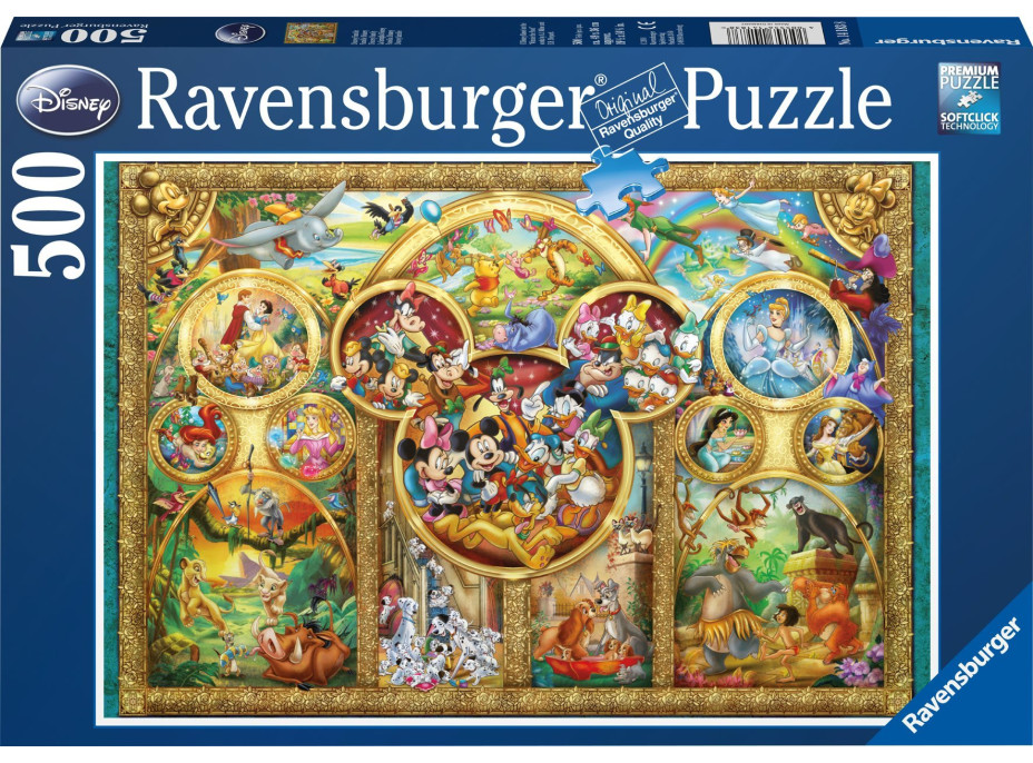 RAVENSBURGER Puzzle Disney rodina 500 dielikov