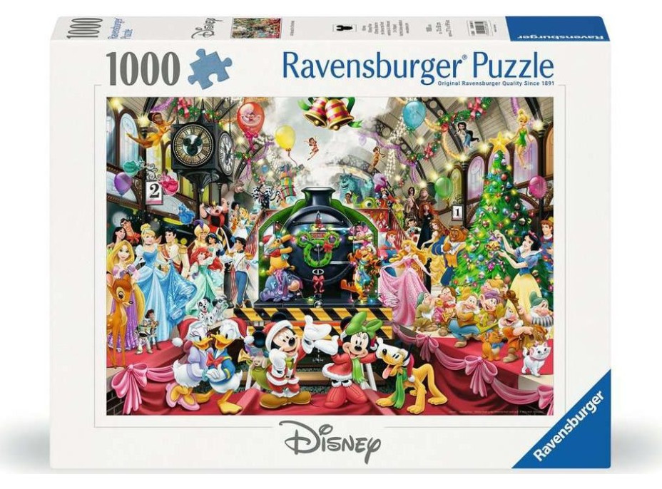 RAVENSBURGER Puzzle Disney Vianoce: Všetci na palube 1000 dielikov