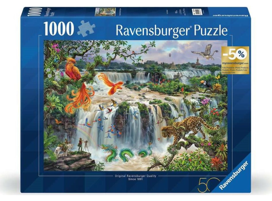 RAVENSBURGER Puzzle Fantastické vodopády Iguaçu 1000 dielikov