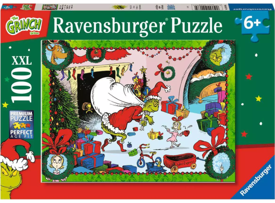 RAVENSBURGER Puzzle Grinch XXL 100 dielikov