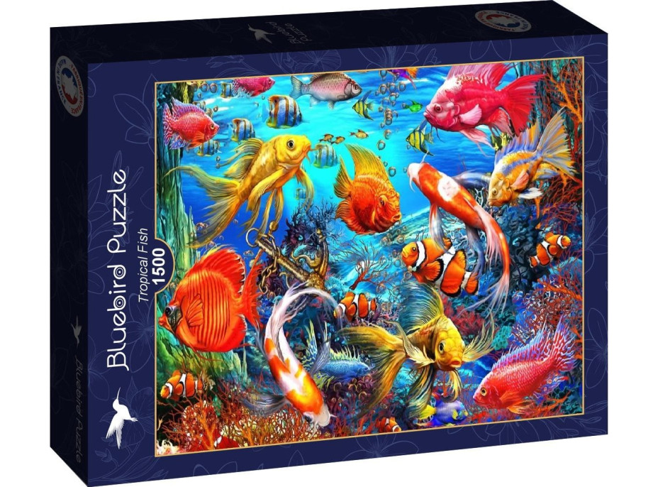 BLUEBIRD Puzzle Tropické ryby 1500 dielikov