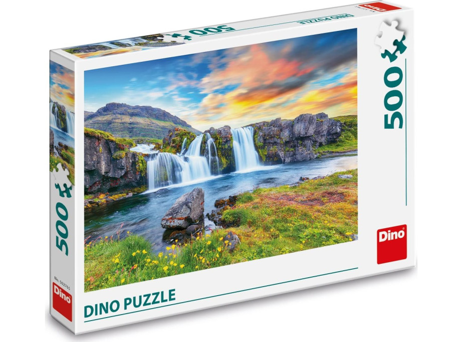 DINO Puzzle Islandský vodopád 500 dielikov