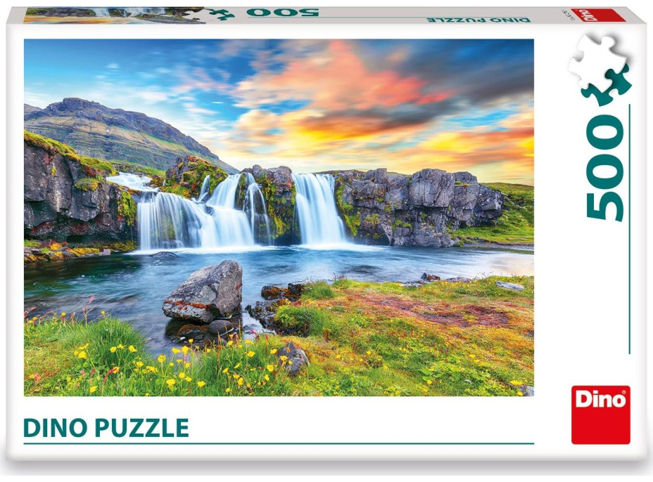 DINO Puzzle Islandský vodopád 500 dielikov