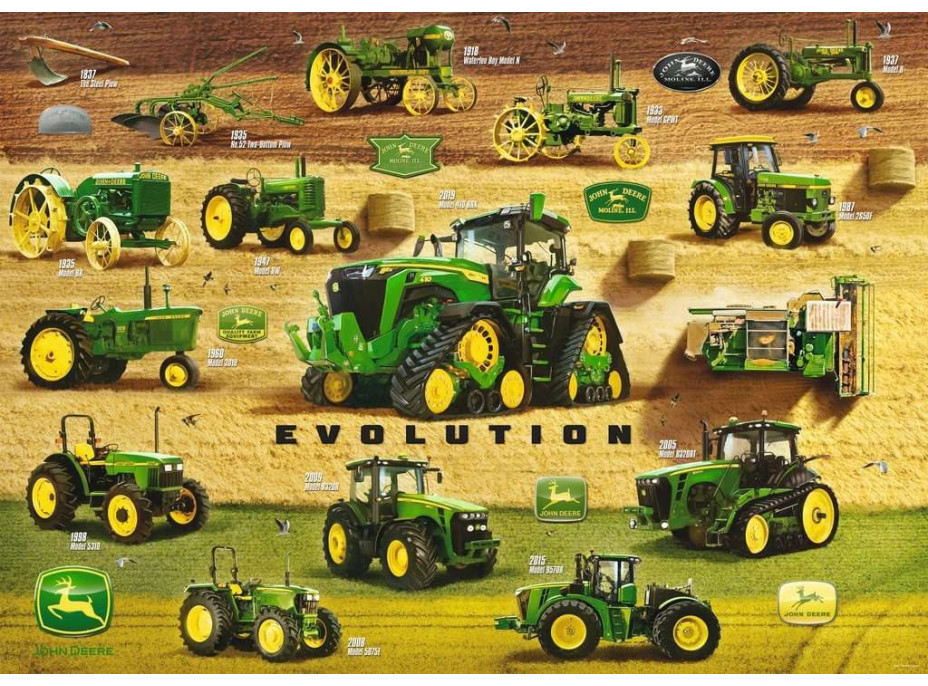 RAVENSBURGER Puzzle John Deer: Dedičstvo 1000 dielikov