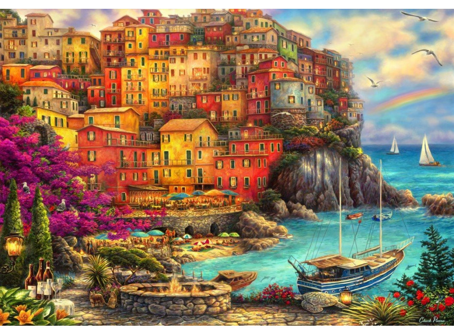 GRAFIKA Puzzle Krásny deň v Cinque Terre 1000 dielikov