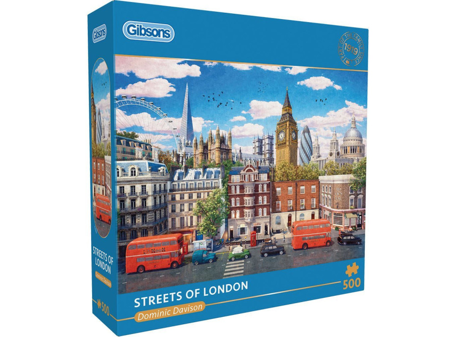 GIBSONS Puzzle Londýnskej ulice 500 dielikov