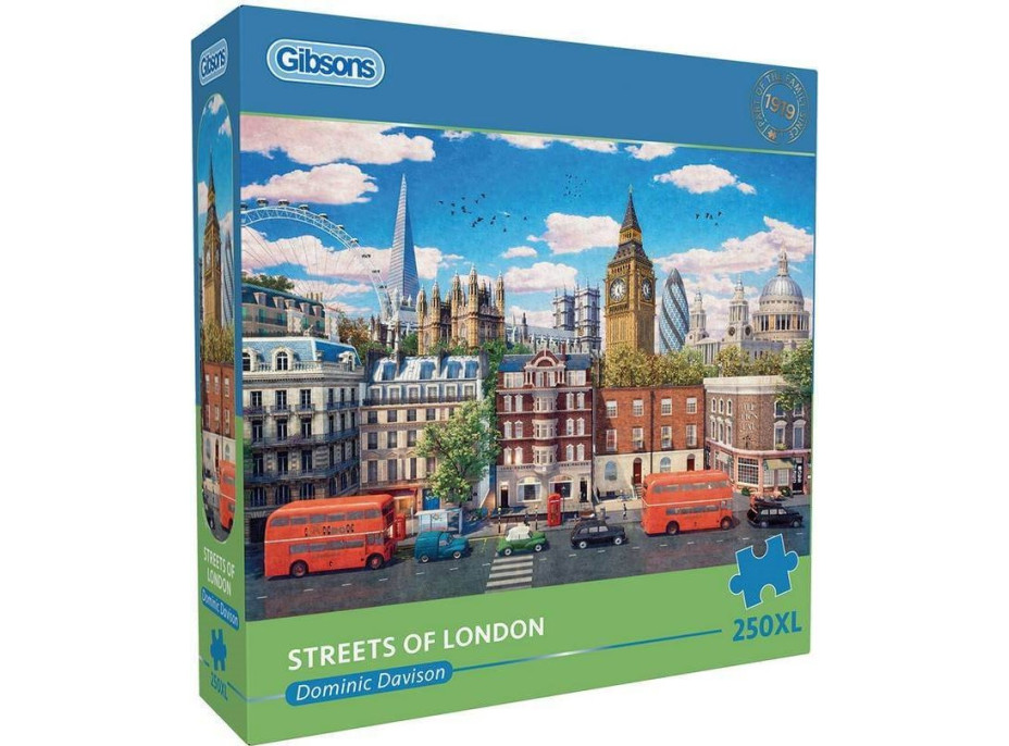 GIBSONS Puzzle Londýnske ulice XL 250 dielikov