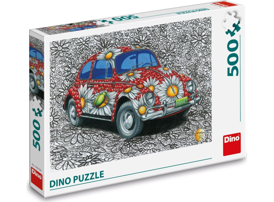 DINO Puzzle Maľovaný VW Chrobák 500 dielikov