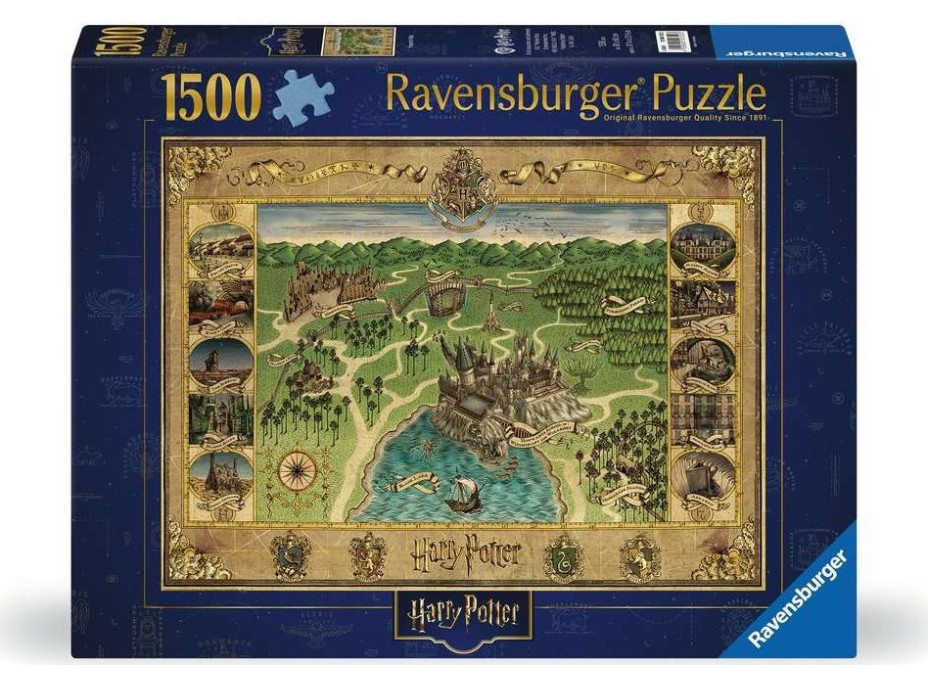 RAVENSBURGER Puzzle Mapa Rokfortu 1500 dielikov