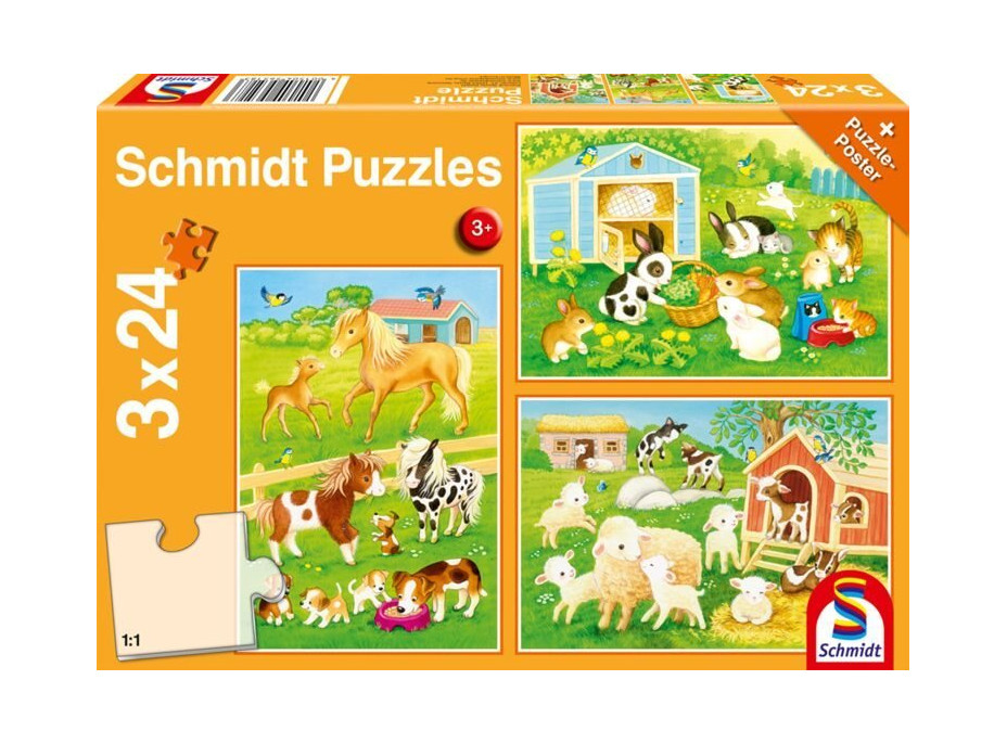 SCHMIDT Puzzle Priatelia zo statku 3x24 dielikov