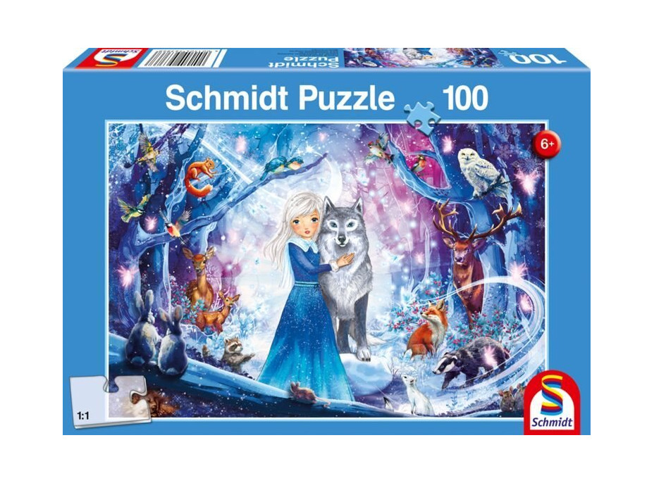 SCHMIDT Puzzle Princezná v zasneženom lese 100 dielikov