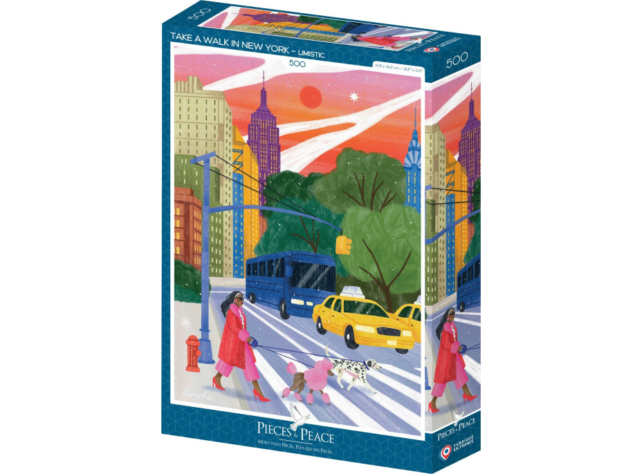 Puzzle Prejdi sa New Yorkom 500 dielikov