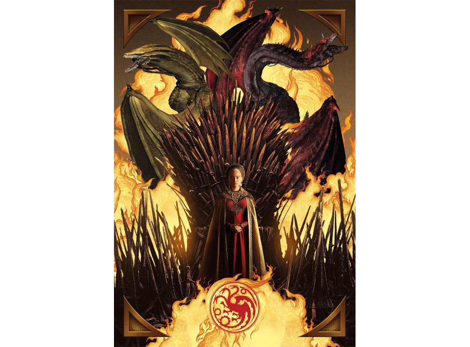 CLEMENTONI Puzzle Rod draka: Rhaenyra Targaryen 1000 dielikov