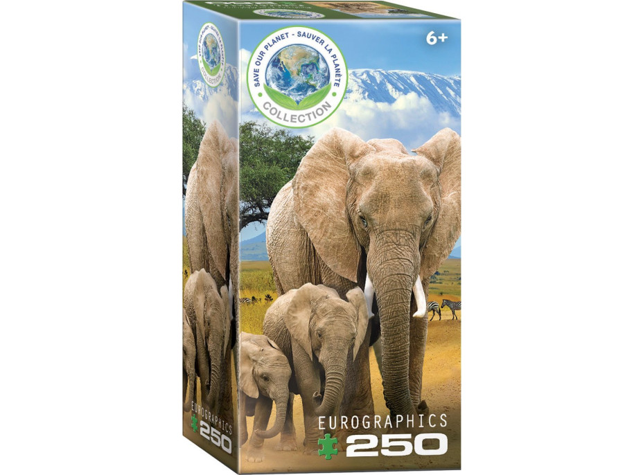 EUROGRAPHICS Puzzle Save Our Planet: Slony XL 250 dielikov