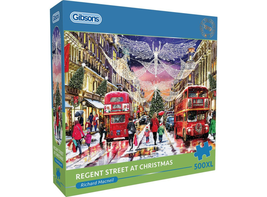 GIBSONS Puzzle Vianočné Regent Street XL 500 dielikov