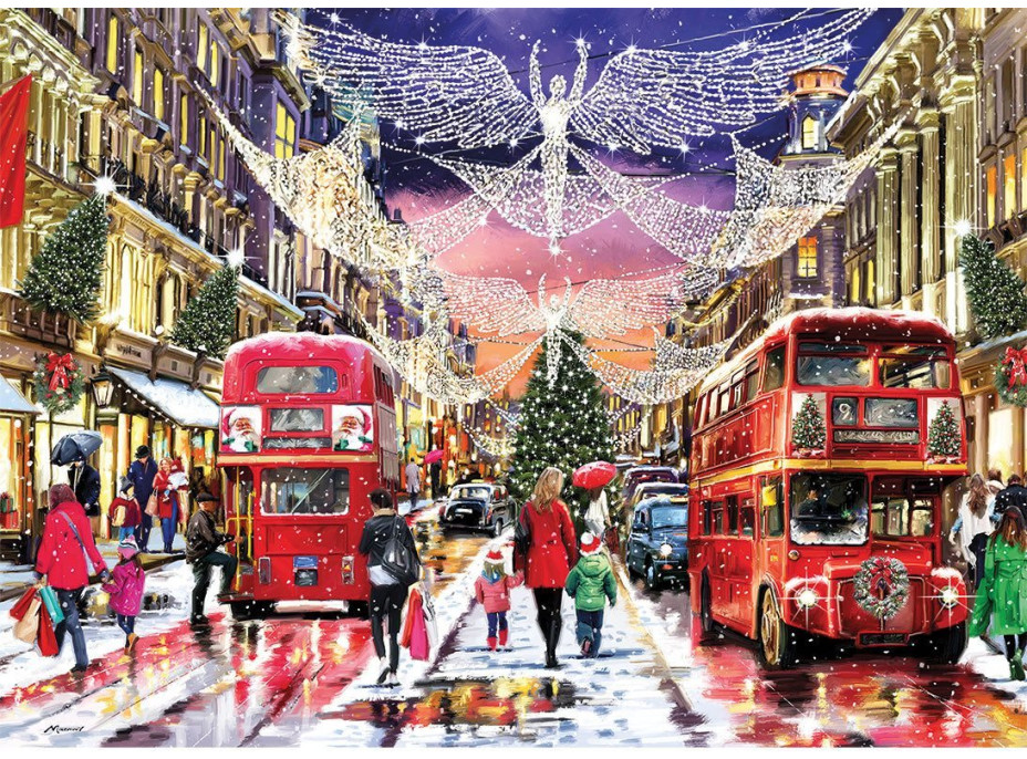 GIBSONS Puzzle Vianočné Regent Street XL 500 dielikov