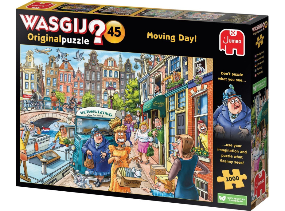 JUMBO Puzzle WASGIJ 45: Sťahovací deň! 1000 dielikov