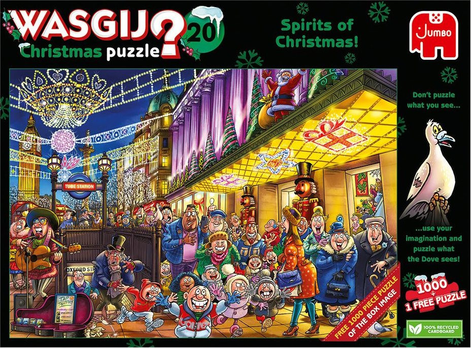 JUMBO Puzzle WASGIJ Christmas 20: Duch Vianoc! 2x1000 dielikov