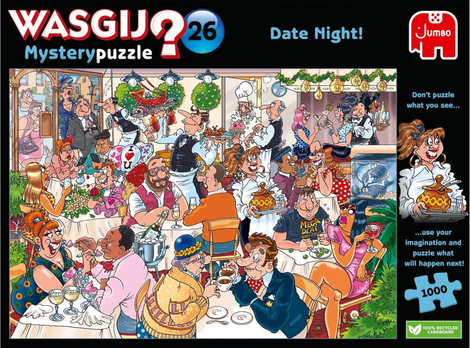 JUMBO Puzzle WASGIJ Mystery 26: Nočné rande! 1000 dielikov