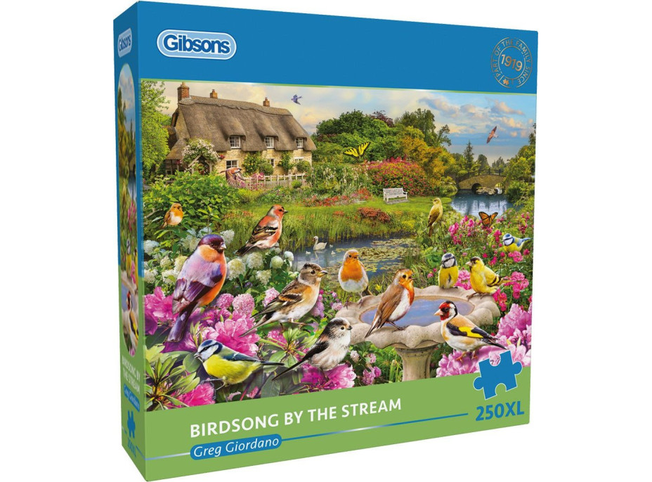 GIBSONS Puzzle Spev vtákov pri potoku XL 250 dielikov