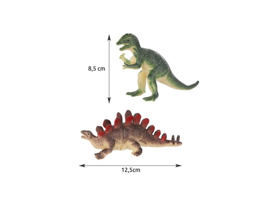 Sada plastových figúrok - 12 ks - Dinosaury