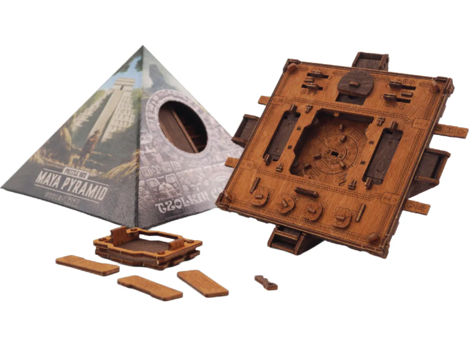 WOODEN CITY 3D drevené puzzle Escape room: Pyramída Maya