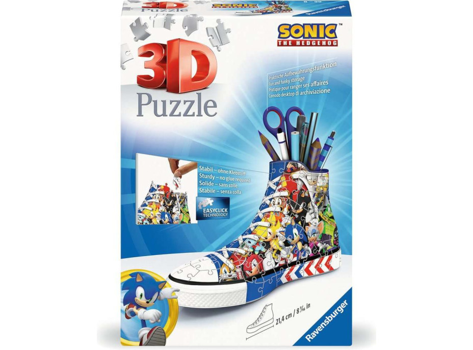 RAVENSBURGER 3D puzzle Kecka Ježko Sonic 112 dielikov