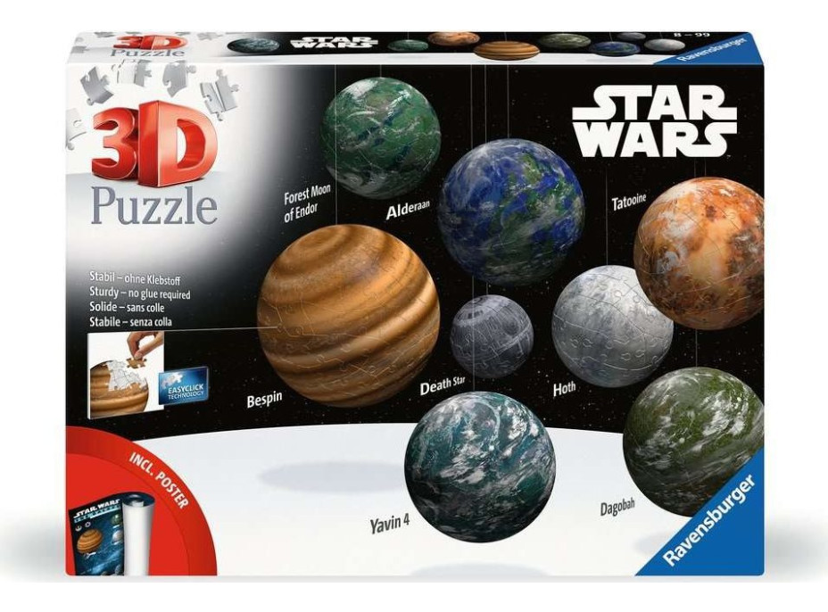 RAVENSBURGER 3D puzzle Star Wars Galaxia 540 dielikov