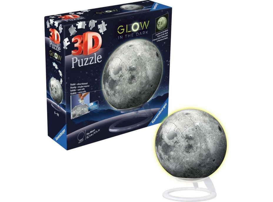 RAVENSBURGER 3D Svietiaci puzzleball Mesiac 73 dielikov