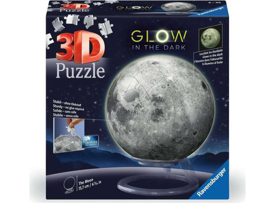 RAVENSBURGER 3D Svietiaci puzzleball Mesiac 73 dielikov