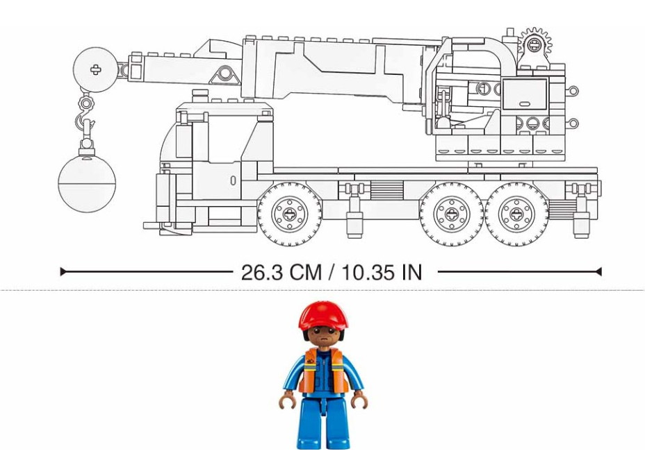 Sluban Town M38-B1195 Autožeriav s demolačnou guľou