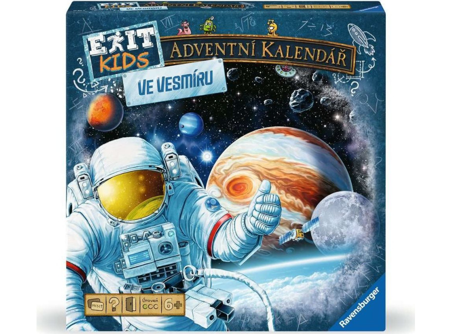 RAVENSBURGER EXIT Kids Adventný kalendár: Vo vesmíre