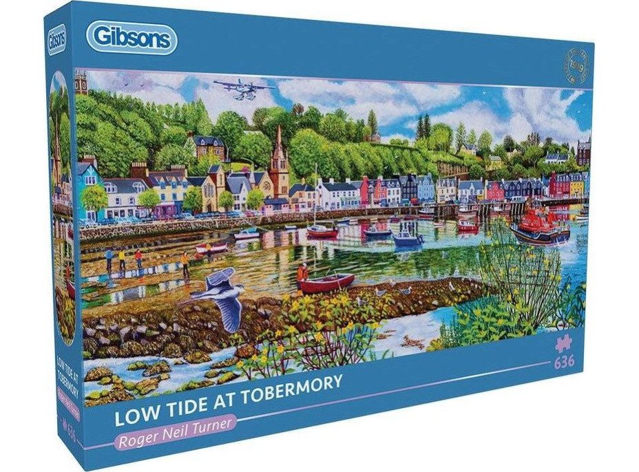 GIBSONS Panoramatické puzzle Odliv a príliv v Tobermory 636 dielikov