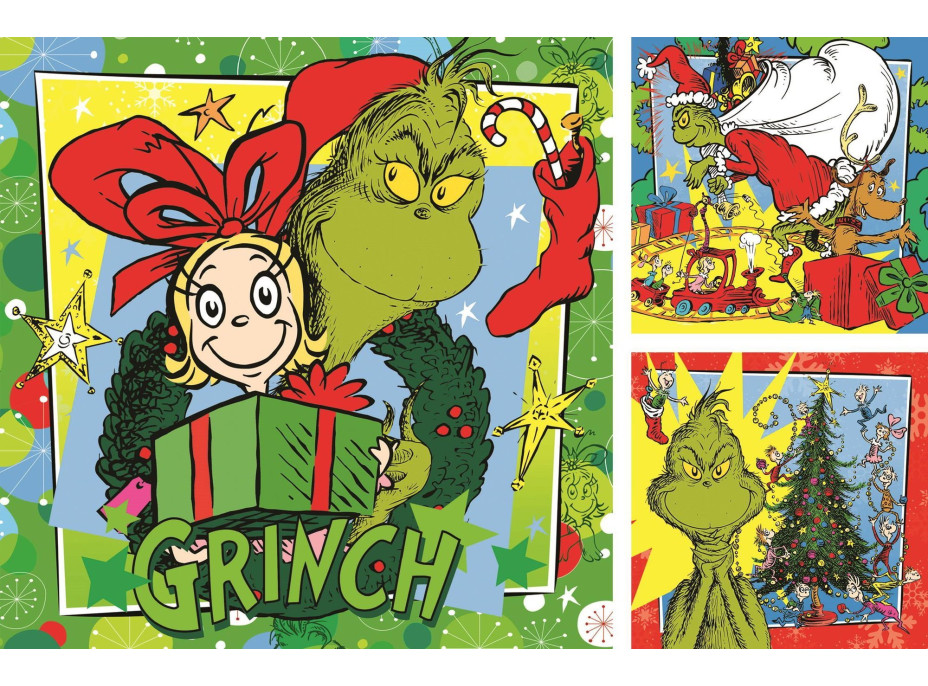 RAVENSBURGER Puzzle Grinch 3x49 dielikov