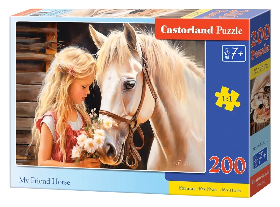 CASTORLAND Puzzle Môj priateľ kôň 200 dielikov