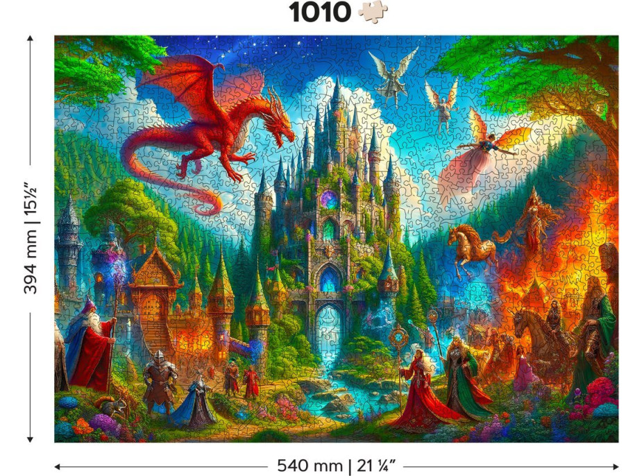 WOODEN CITY Drevené puzzle Fantasy zámok 1010 dielikov