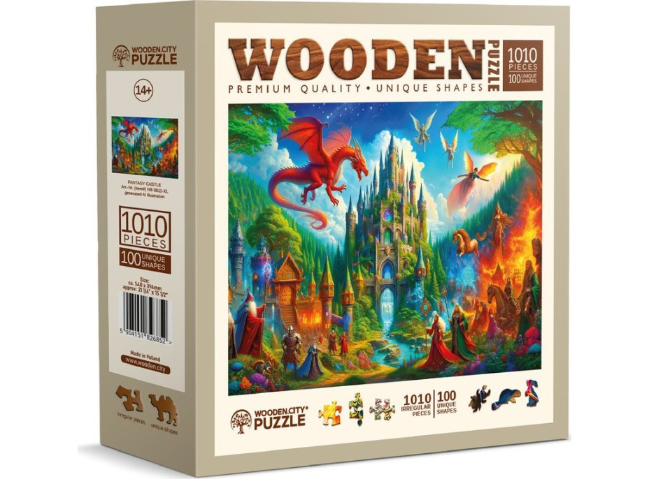 WOODEN CITY Drevené puzzle Fantasy zámok 1010 dielikov