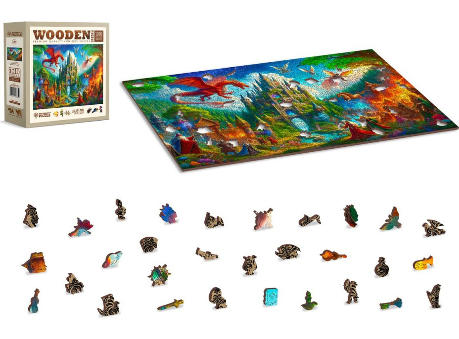 WOODEN CITY Drevené puzzle Fantasy zámok 1010 dielikov