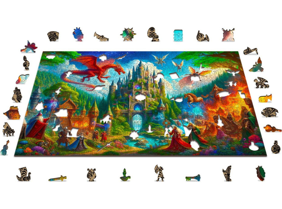 WOODEN CITY Drevené puzzle Fantasy zámok 1010 dielikov